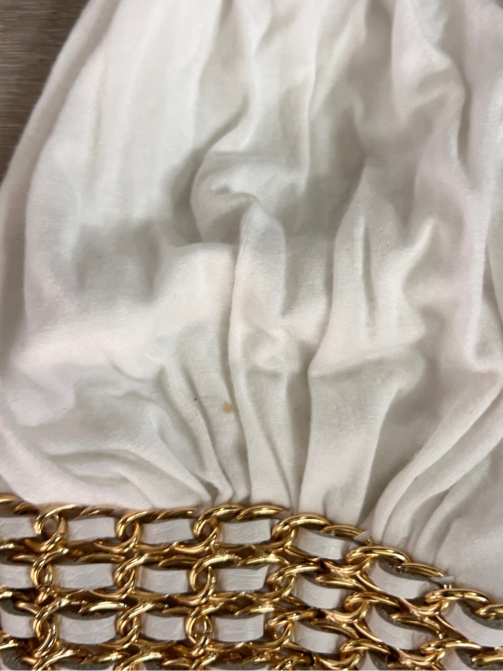 Vintage Sky White Braided-Trim V-Neck Cami - Picture 6 of 6